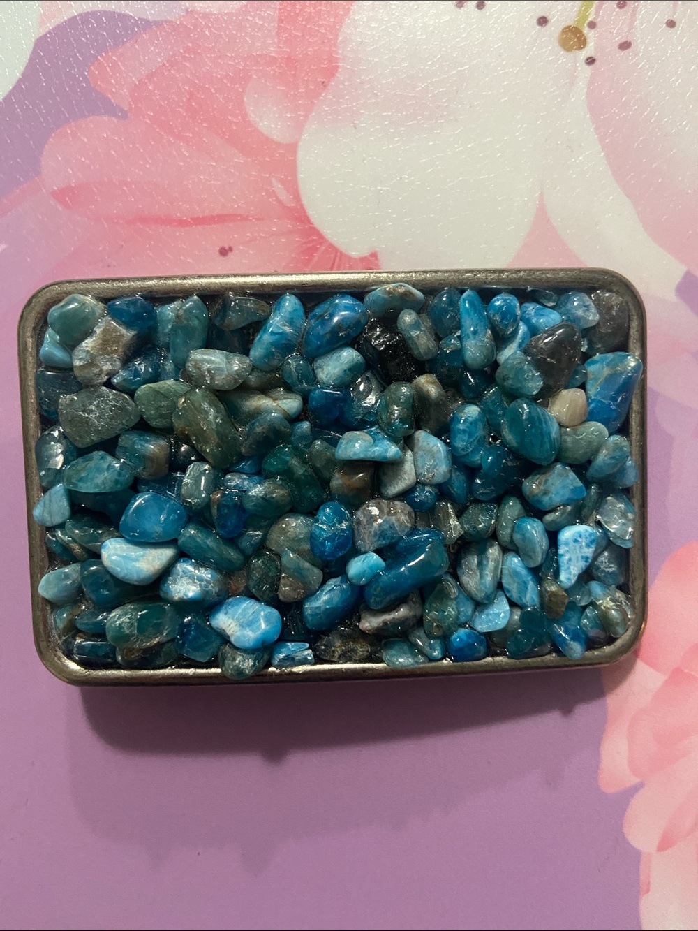 Blue Decorative Tumbled Stone Accent Buckle - Women Accessories